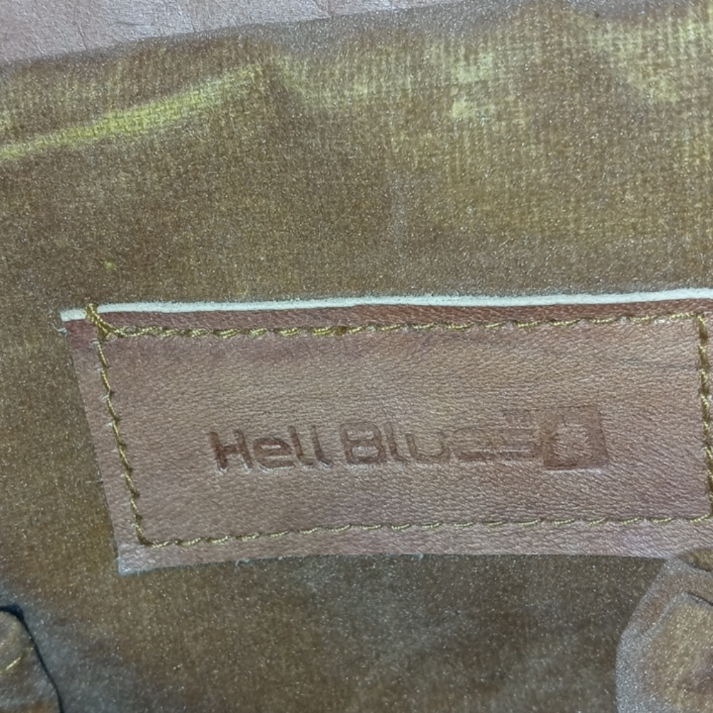 Hell blues leather brief case